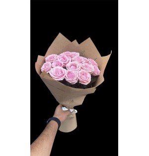 15li Pembe Gül buketi