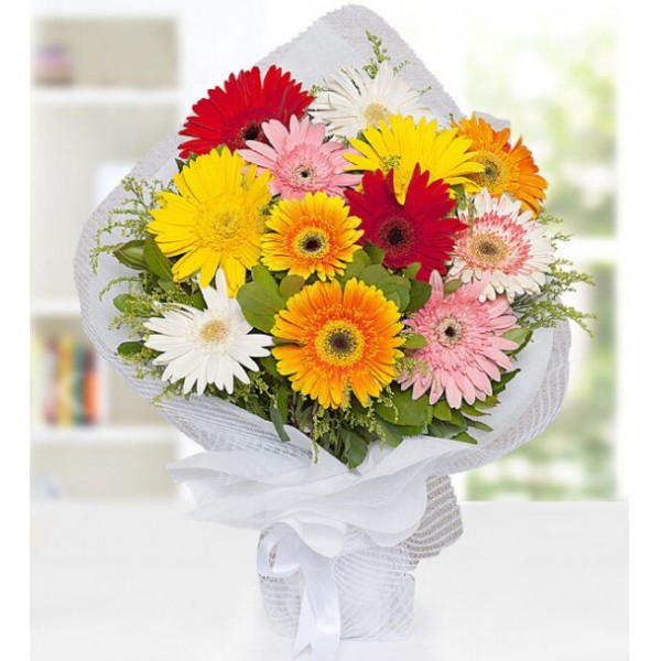 Renkli Gerbera Buketi