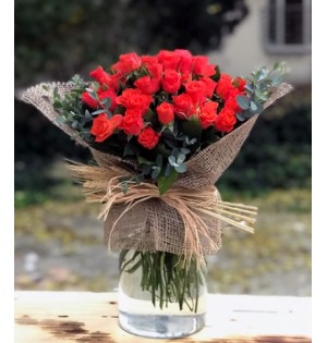 Vazoda Çardak Gül