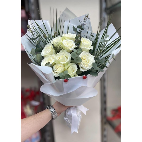 Beyaz Gül Buketi