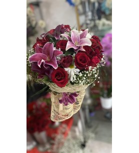 Pembe Lilyum Buketi